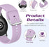 HSWAI 10 Pack Soft Silicone Sport Strap Compatible with Samsung Galaxy Active 2 Watch Bands, 20mm for Women Men