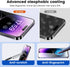 iPhone 14 Pro Max Privacy Screen Protector 4 Pack + 2 Camera Lens Protectors, 9H Hardness, Easy Install, Drop