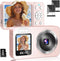 WABL Pink Digital Camera, 4K 64MP UHD Dual Screens Camera, 18X Zoom, Portable