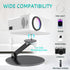 HISUNSING -Inch 360 Foldable Projector Stand, Universal Projector Mount with Screw, Rotation & Height Adjustable
