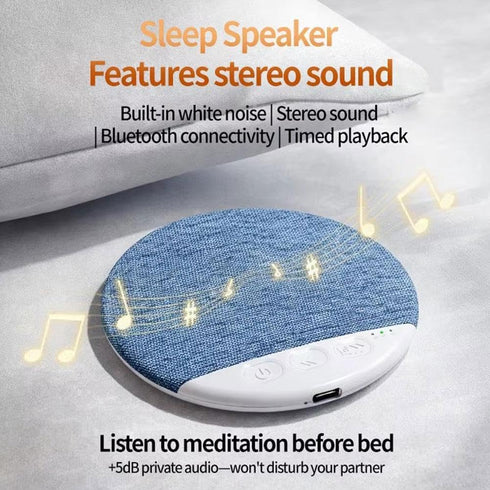 Generic Sleep Pillow Speaker, Bluetooth Under Pillow Speaker for Sleeping with White Noise and Timer for Adults Side