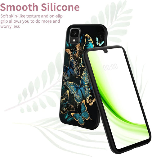 Case for TCL 30Z T602DL, Full Body Slim Fit Ultra Thin Flexible TPU Silicone Shockproof Protective Soft Case for