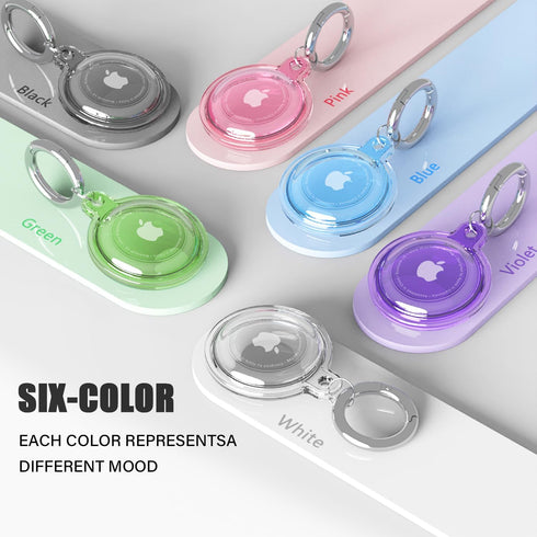 4 Pack Waterproof Airtag Holder Case with Keychain, Shockproof & Scratchproof for Pet Tracking, Bags, Kids, Keys,