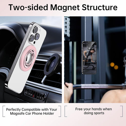 SYNCWIRE 360 17 16 15 14 13 12 Magnetic Phone Ring Holder for MagSafe, Rotation Cell Phone Grip Stand Finger Ring