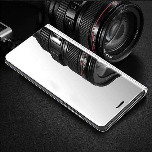 Case for Galaxy Note 20 Ultra, Slim Mirror Design, Clear View Flip Bookstyle, Ultra Slim Protector Shell