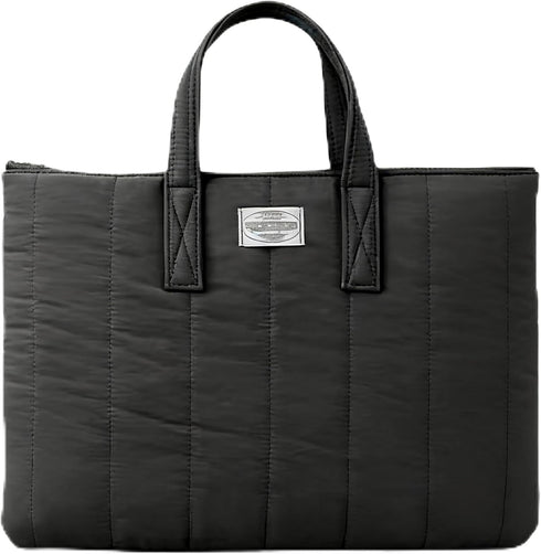 JINGJU-DESIGN Canvas Tote Bag for Women | Japanese Minimalist Laptop Bag Fits 13"
