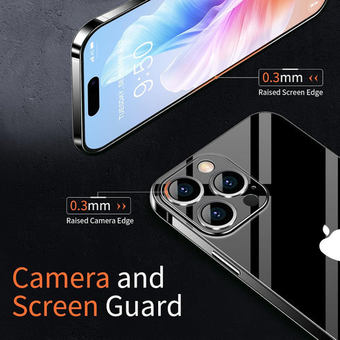 Dataroad Slim Case for iPhone 15 Pro Max, 0.2mm Fit, Lightweight, Translucent Matte, Anti-Fingerprint, 6.7" Clear
