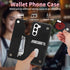 for Samsung Galaxy S24 Case Wallet Case with Card Slots & Kickstand PU Leather Cover Soft TPU Protective Phone Case for Samsung Galaxy S24 6.2 inch 2024 - Horse and Sunflowers