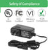 Security-01 2-Pack AC to DC 12V 0.5A Power Supply Adapter for CCTV Camera, Speaker, Router