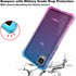 Ailiber Phone Case for TCL 30Z, Alcatel TCL 30Z with Screen Protector(T602DL), Heavy Duty Silicone Cover, Blue Pink