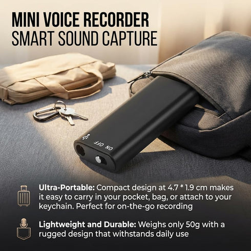 Generic (32GB) Mini Voice Recorder Smart Sound Capture, Long Battery Life, Voice Activated Recorder, Voice Activated