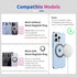PROfezzion Magnetic Wallet Card Holder for MagSafe, RFID Blocking Hard Shell for iPhone 15 14 13 12 Plus Max