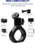 UTV Camera Mount for GoPro & More, Aluminum Bracket Fits 1.75"-2" Roll Cage on Polaris RZR, 360° Rotation UTV Camera