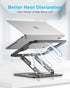LOXP 360 (10-16") Adjustable Laptop Stand, Computer Stand with Rotating Base, Ergonomic Laptop Riser Mount for Desk