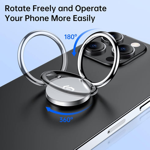 Syncwire Cell Phone Ring Holder Stand with Polished Metal Phone Grip, 360 Degree Rotation for iPhone, Samsung, LG, Sony