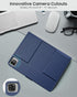 MoKo Universal Tablet Case with Keyboard for 9" - 11" Tablets, Removable Wireless Bluetooth Keyboard, Dark Blue
