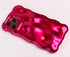 Qokey Bling Glitter Phone Case for iPhone 15 Pro Max, Shockproof Camera Lens Protection, Warm Rose