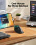 ProtoArc EM11 NL Wireless Ergonomic Vertical Mouse - Multi-Device, USB-C Rechargeable for Windows, Mac, PC, Green