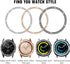 Dsytom Compatible with Samsung Galaxy Watch 42mm Band + Bezel, 20mm Diamond Strap Bracelet for Galaxy Watch 4 Classic
