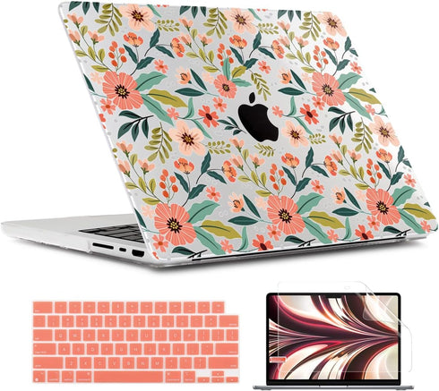 TWOLSKOO Compatible with MacBook Pro 14 inch Case 2023 2022 2021 Release M2 A2779 M1 A2442 with Touch ID, Hard Shell