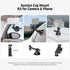Neewer 3" Suction Cup Camera Mount Bracket with Ball Head, Quick Release Car Mount with Phone Holder