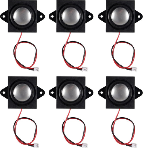 6pcs Speaker 3 Watt 8 Ohm Mini Speaker, Full-Range Cavity Advertising Machine Connector for Arduino