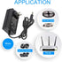12V 2.5A Power Adapter - COOLM AC 100-240V to DC 12V 2500mA Power Supply for Analog DVR, CCTV, RGB LED