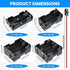 SDTC Tech AA Battery Holder with Snap Connector Kit - 2/4/6/8 x 1.5V Include Battery Case Box and Lead Wire