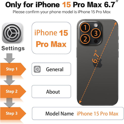 iPhone 15 Pro Max Waterproof Case Compatible with MagSafe, Metal Heavy Duty IP68 Underwater Built-in Screen Protector,