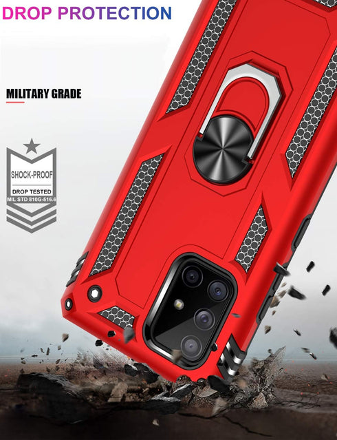 LUMARKE for Galaxy A51 5G Case with Screen Protector, Pass 16ft. Drop Tested Military Grade Protective Phone Cover with