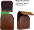 for Samsung Galaxy Z Flip 5/4/3 Belt Holster Phone Case, Leather Phone Pouch, Belt Clip Phone Holder for Motorola Razr