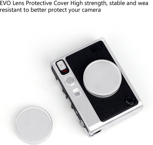 Dustproof Aluminum Alloy Portable Lens Cap, Waterproof Cover for Instax Mini EVO Camera Lens