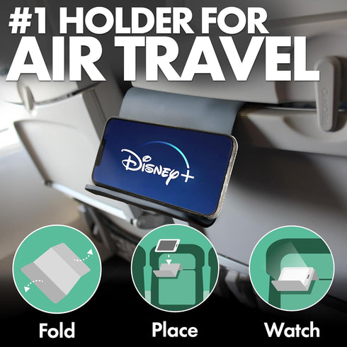 Folden Airplane Phone Holder, Foldable Cell Phone Stand for Bed, Desk, Office, Treadmill, Mobile Accessories