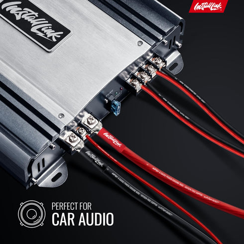 Install Link 16 AWG Gauge Speaker Wire Cable (30 Feet) Stereo, Car or Home Theater, CCA