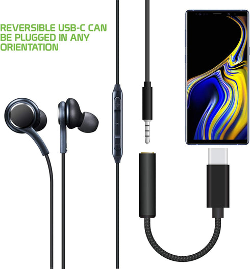 Cellet 3.5mm Stereo Audio Aux Cable for iPods, MP3, USB-C Adapter to 3.5mm Audio Player