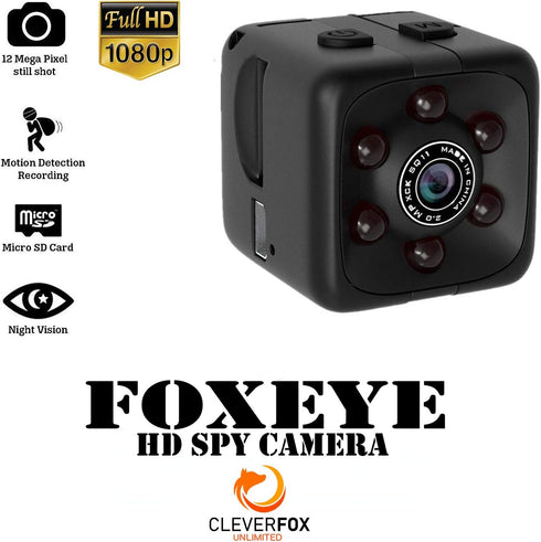 Mini Spy Camera with Audio & Video, 1080P Mini Hidden Camera, Portable Small HD Nanny Cam, Mini Spy Cams with Night Vision & Motion Detection, Indoor, Outdoor, Tiny Security Camera, Home, Office