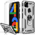 LUMARKE for Google Pixel 4A Case with Screen Protector, Pass 16ft Drop Tested Military Grade Protective Cover, Silver