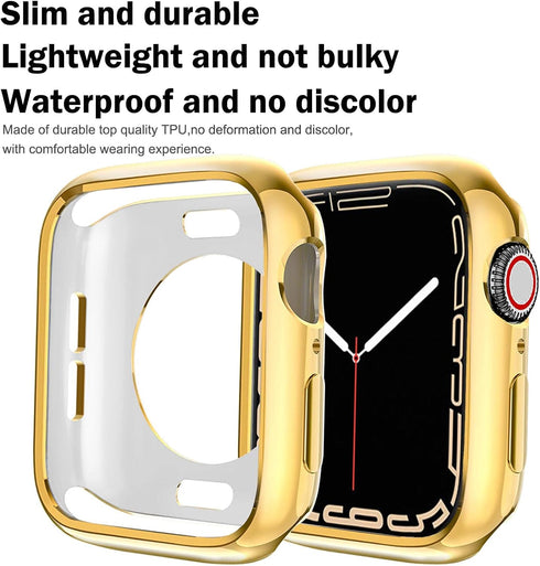 BOTOMALL Compatible with Apple Watch Case 41mm Series 9 (2023) Series 8 Series 7 Soft Flexible TPU Thin Lightweight