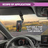 Multifunctional 360° Rotating Sun Visor Cell Phone Holder, Compatible with iPhone, Samsung, Android, Universal Rearview