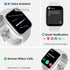 Smart Watch for Women, 1.75" AMOLED Fitness Tracker for Android iOS, Answer/Make Call with Heart Rate Sleep Monitor 130+ Sports Mode, IP68 Waterproof Smartwatch (Gray Band)