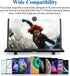 18" Screen Magnifier for Cell Phone, 3D HD Enlarger Projector for Movies and Gaming, Foldable Phone Stand