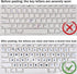 2PCS Pack KEANBOLL Transparent Korean Keyboard Stickers, Korean Keyboard Replacement Sticker with Clear Background