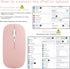 UrbanX 2.4GHz & Bluetooth Mouse, Rechargeable Wireless Mouse for Samsung Galaxy Tab A8 10.5 (2021) Bluetooth Wireless Mouse for Laptop/PC/Mac/iPad pro/Computer/Tablet/Android Flamingo Pink