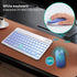 Bluetooth Keyboard and Mouse Combo for iPad, Rechargeable Wireless Keyboard & Mouse with 7-Color Backlit