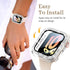 Bling Case with HD Screen Protector for Women, Compatible with Apple Watch 40mm, Diamond Protective Face Cover, PC
