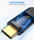 SUNGUY 10Gbps Android Auto USB C Cable, 1.5FT 3A USB 3.1 Gen 2 Fast Charging & Data Transfer Cable for iPhone