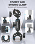 Maectech Double Super Clamp Mount Umbrella Clamp Motorcycle Camera Pole Mount Desk Holder Accessories