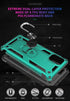 Samsung A71 5G Cellular Phone Case - Military Grade Heavy Duty Protection with Rotating Ring Kickstand