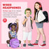 rockpapa 950 Wired Headphones for Kids Girls Boys for School with Microphone, On-Ear Foldable Corded for Laptop, Tablet