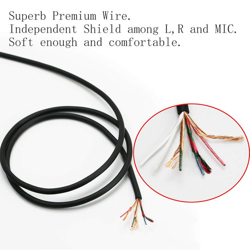 NewFantasia 6.6ft Audio Cable for SteelSeries Arctis 3, Pro, 5, 7, Prime Gaming Headset